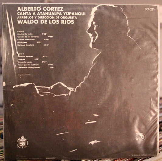 Alberto Cortez - Canta A Atahualpa Yupanqui vinyl record, LP (Near Mint (NM or M-)) | Lulo Records