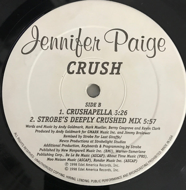Jennifer Paige : Crush (12")