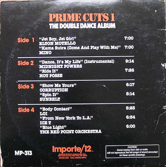 Various - Prime Cuts 1 (The Double Dance Album) vinyl record, 2x12" (Very Good Plus (VG+)) | Lulo Records