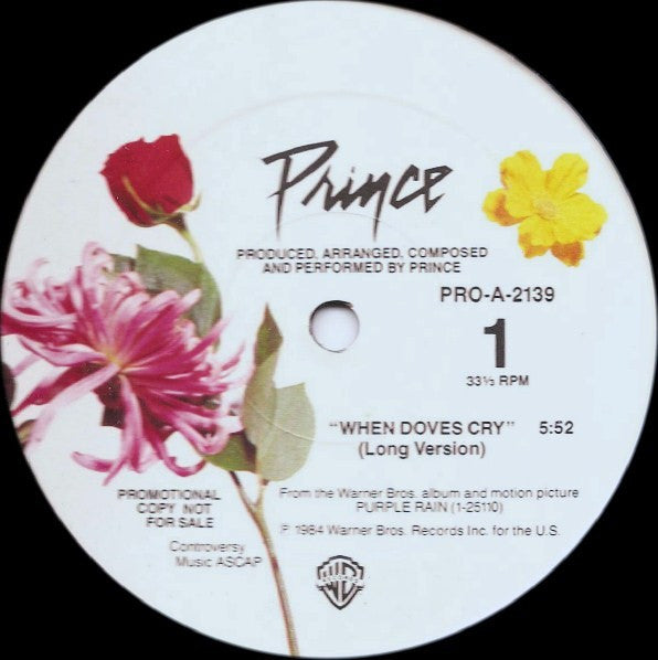 Prince : When Doves Cry (12", Promo)