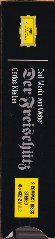 Carl Maria von Weber - Gundula Janowitz, Edith Mathis, Peter Schreier, Theo Adam, Staatskapelle Dresden, Carlos Kleiber : Der Freischütz (2xCD, Album, RE, RM + Box, Sli)