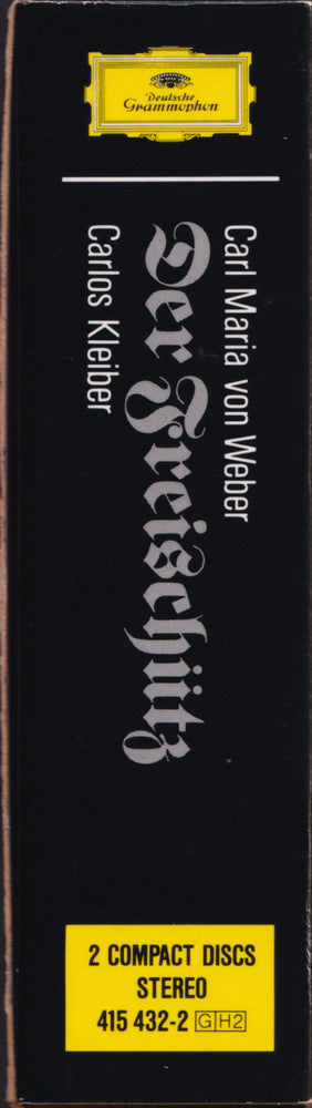 Carl Maria von Weber - Gundula Janowitz, Edith Mathis, Peter Schreier, Theo Adam, Staatskapelle Dresden, Carlos Kleiber : Der Freischütz (2xCD, Album, RE, RM + Box, Sli)