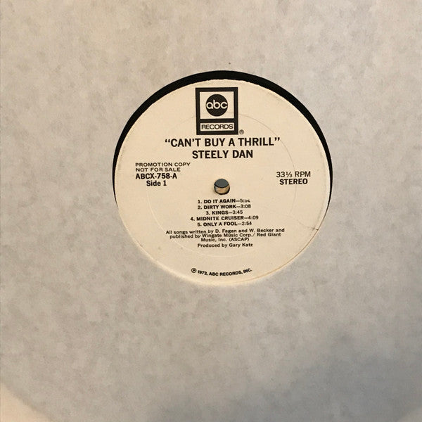 Steely Dan : Can't Buy A Thrill (LP, Album, Promo, Gat)