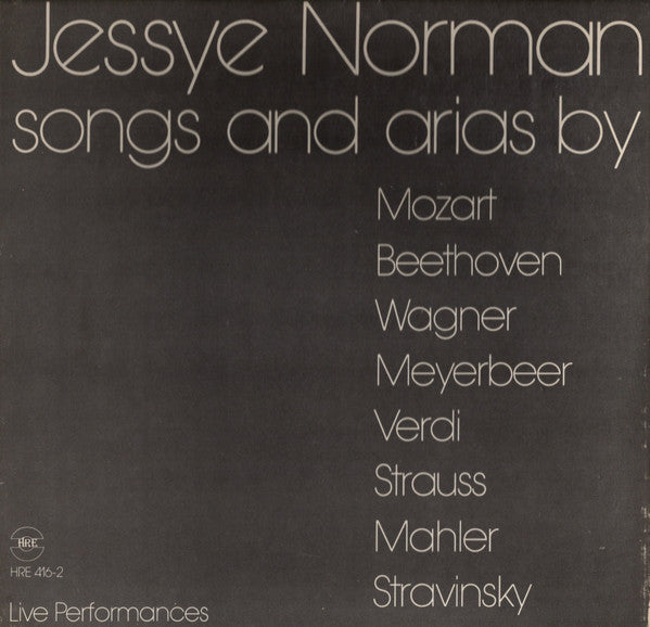 Jessye Norman : Songs And Arias (2xLP, Box)