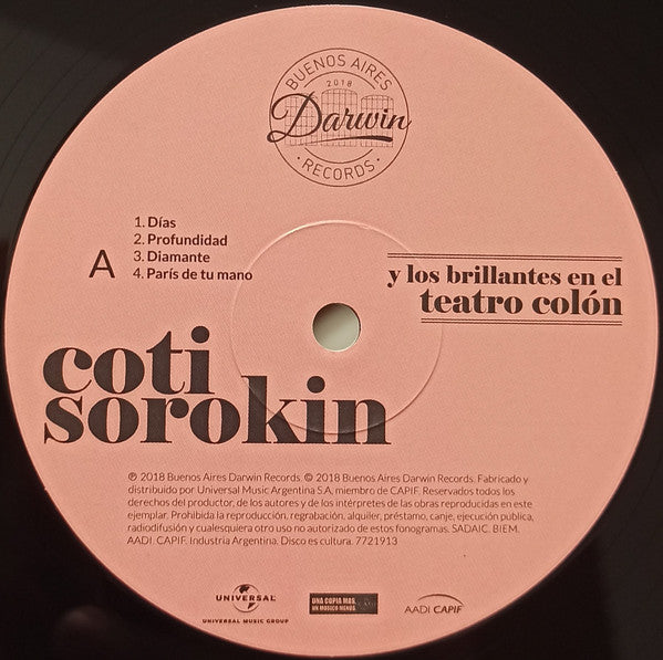 Coti Sorokin : Coti Sorokin Y Los Brillantes En El Teatro Colón (2xLP, Dlx)