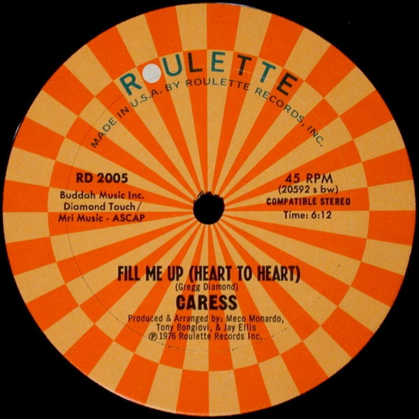 Jay Black / Caress (6) : One Night Affair / Fill Me Up (Heart To Heart) (12")
