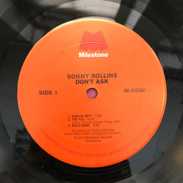 Sonny Rollins : Don't Ask (LP, Album, Ter)