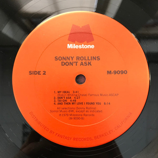 Sonny Rollins : Don't Ask (LP, Album, Ter)