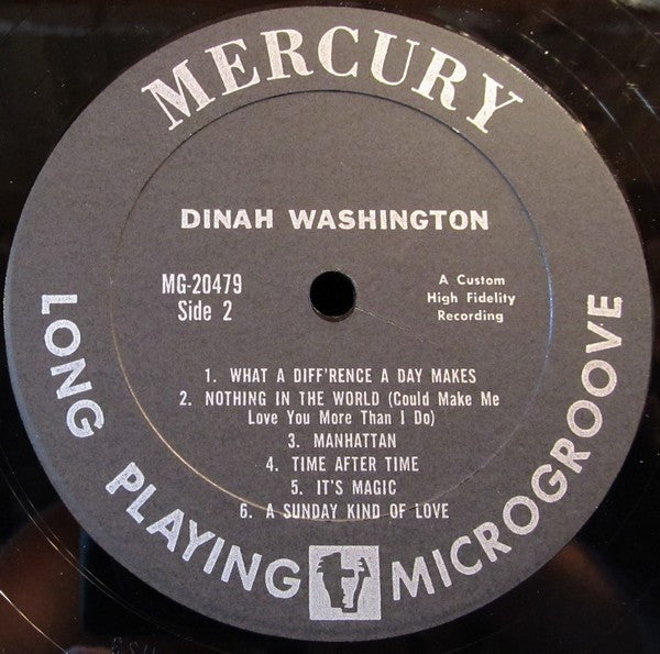 Dinah Washington : What A Diff'rence A Day Makes! (LP, Album, Mono)