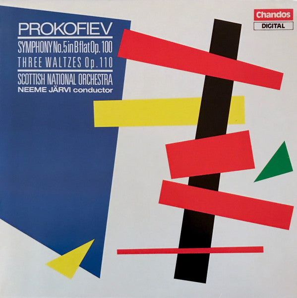 Sergei Prokofiev, Royal Scottish National Orchestra, Neeme Järvi : Symphony No. 5 / Three Waltzes (LP)