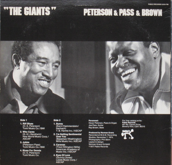 Peterson* & Pass* & Brown* : The Giants (LP, Album)