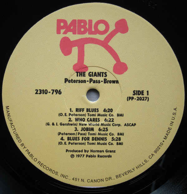 Peterson* & Pass* & Brown* : The Giants (LP, Album)