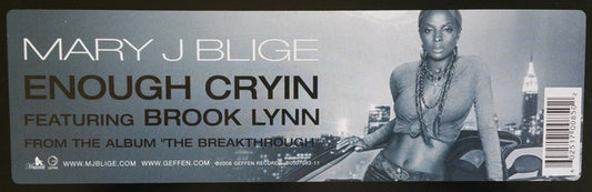Mary J. Blige Featuring Brook - Enough Cryin vinyl record, 12" (Near Mint (NM or M-)) | Lulo Records