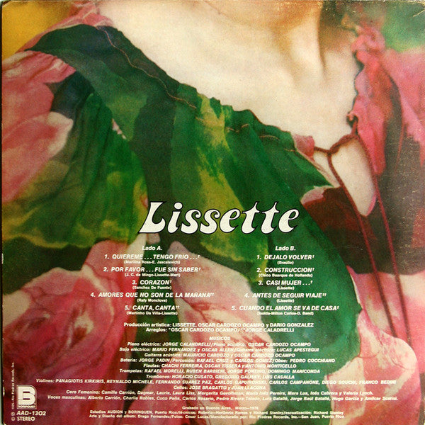 Lissette (2) : Quiereme (LP, Album, Gat)