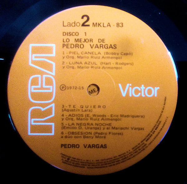 Pedro Vargas : Lo Mejor De Pedro Vargas (Box + 3xLP, Comp)
