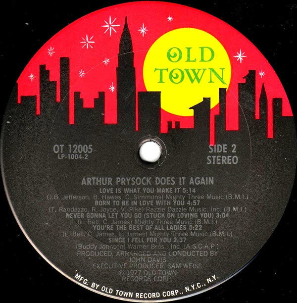Arthur Prysock : Arthur Prysock Does It Again! (LP, Album, Pit)