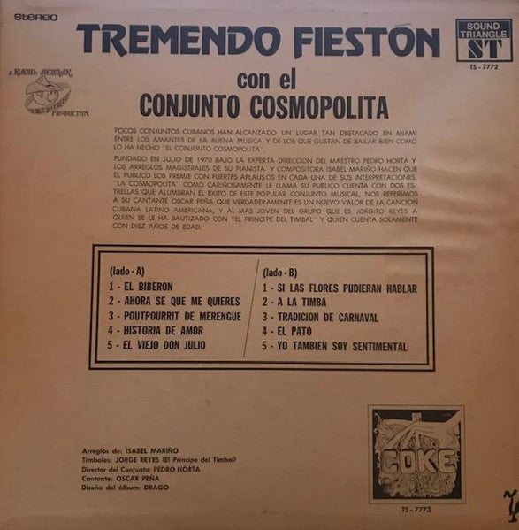 Conjunto Cosmopolita : Tremendo Fieston (LP)