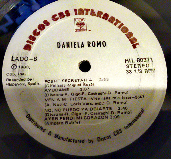 Daniela Romo : Daniela Romo (LP, Album)