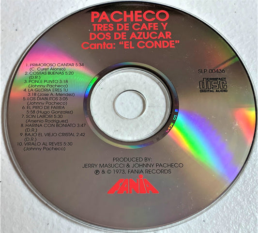 Johnny Pacheco , Canta El Conde - Canta El Conde Tres De Cafe Y Dos De Azucar vinyl record, CD (Near Mint (NM or M-)) | Lulo Records