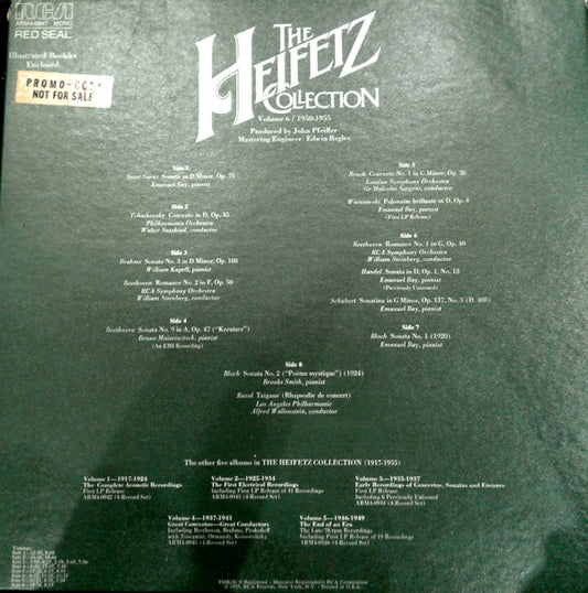 Jascha Heifetz - The Heifetz Collection • Volume 6 / 1950-1955 The New Era vinyl record, 4xLP (Near Mint (NM or M-)) | Lulo Records