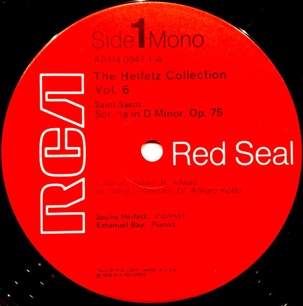 Jascha Heifetz : The Heifetz Collection • Volume 6 / 1950-1955 The New Era (4xLP, Comp, Mono, Ind)