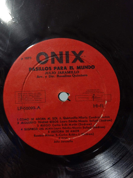 Julio Jaramillo : Pasillos Para El Mundo  (LP, Comp)