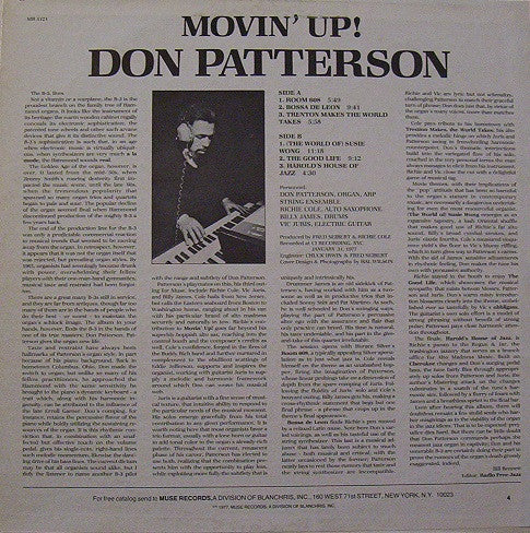 Don Patterson : Movin' Up! (LP, Album)