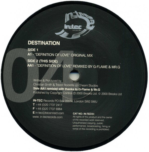Destination : Definition Of Love (12")