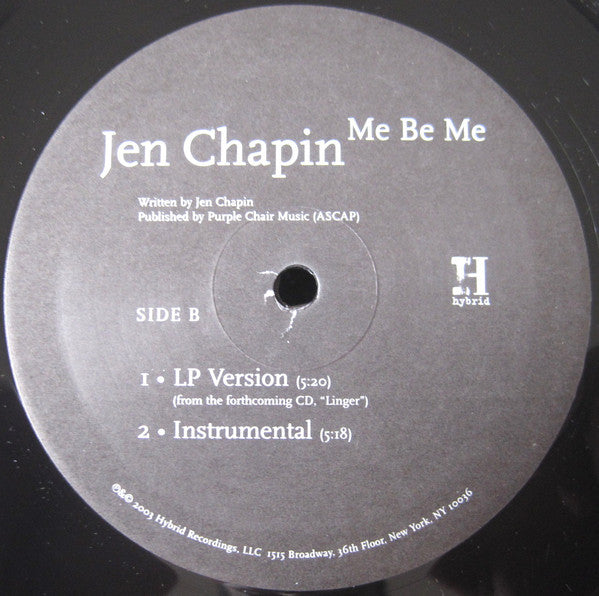 Jen Chapin : Me Be Me (12")