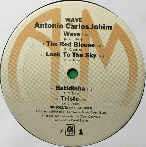 Antonio Carlos Jobim : Wave (LP, Album, RE, Gat)