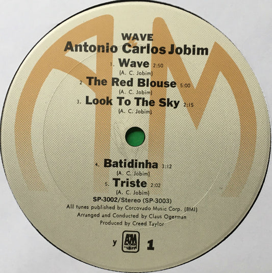 Antonio Carlos Jobim - Wave vinyl record, LP (Very Good Plus (VG+)) | Lulo Records