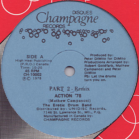 Erotic Drum Band : Action '78 Part 2 - Remix (12", S/Sided)
