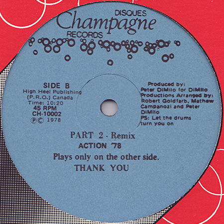 Erotic Drum Band : Action '78 Part 2 - Remix (12", S/Sided)