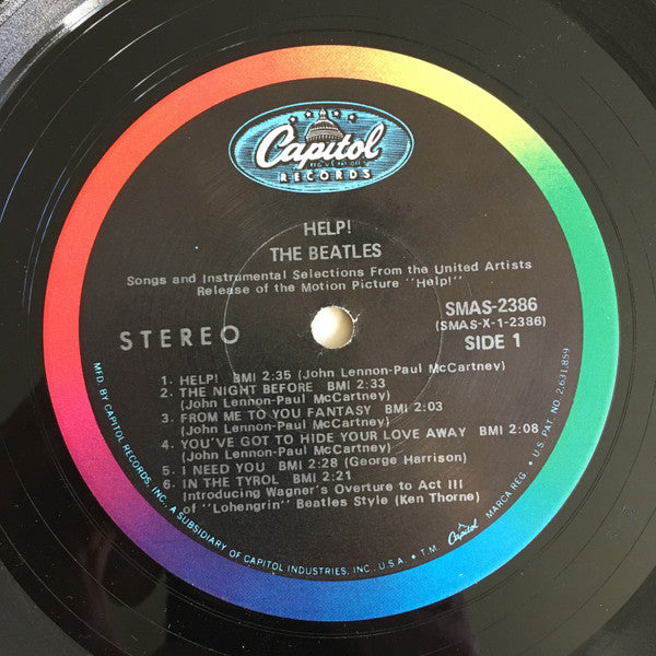 The Beatles : Help! (Original Motion Picture Soundtrack) (LP, Album, RP, Scr)