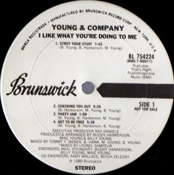 Young And Company* : I Like What You're Doing To Me! (LP, Album, Promo)