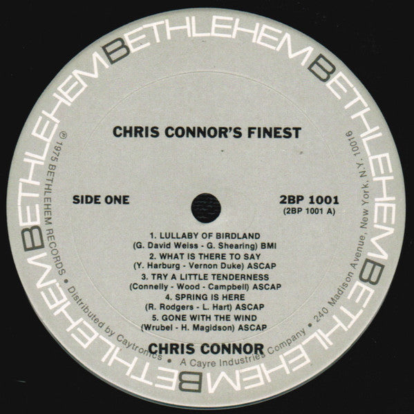Chris Connor : The Finest Of Chris Connor (2xLP, Comp)