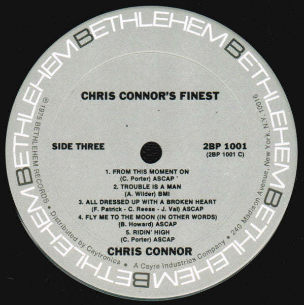 Chris Connor : The Finest Of Chris Connor (2xLP, Comp)