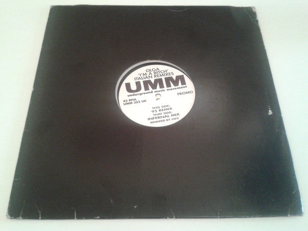 Olga : I'm A Bitch (Italian Remixes) (12", Promo)