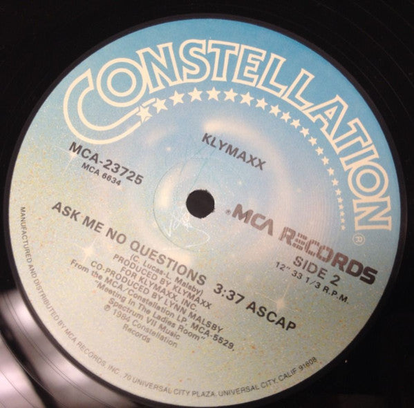 Klymaxx : I'd Still Say Yes (12")