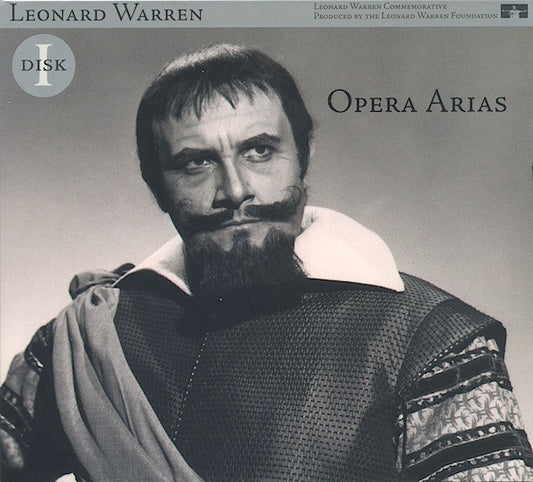 Leonard Warren - Opera Arias and Concert Songs vinyl record, 2xCD (Near Mint (NM or M-)) | Lulo Records