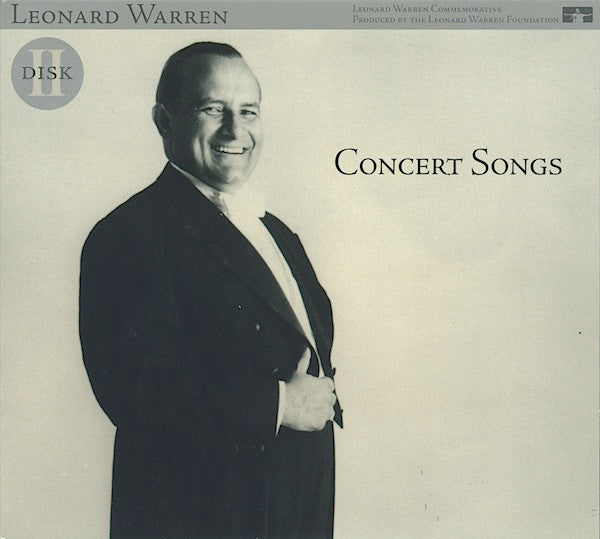 Leonard Warren : Opera Arias and Concert Songs (2xCD, Comp)