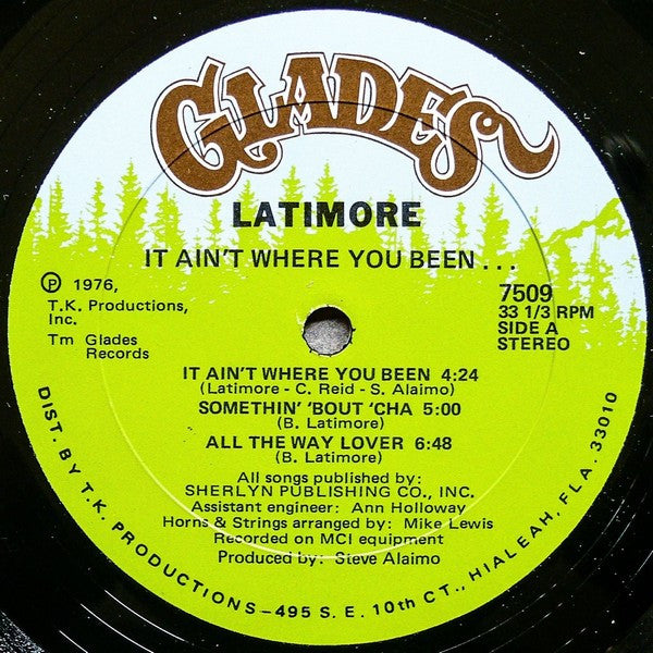 Latimore (2) : It Ain't Where You Been... It's Where You're Goin' (LP, Album)