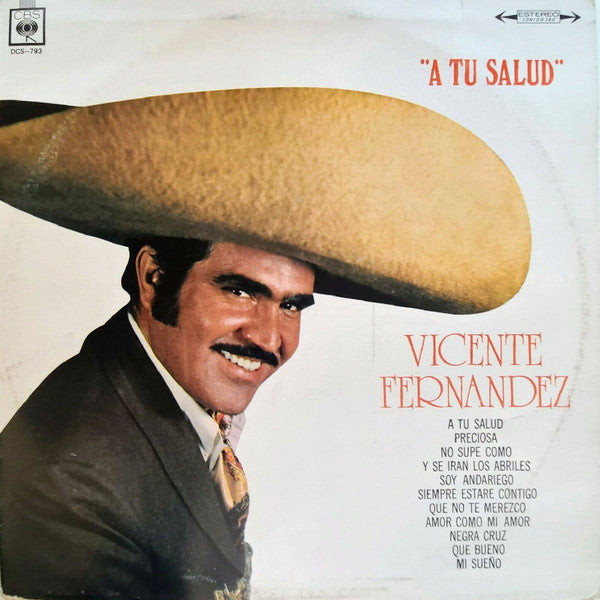 Vicente Fernandez : A Tu Salud (Variedad Musical) (LP, Album)