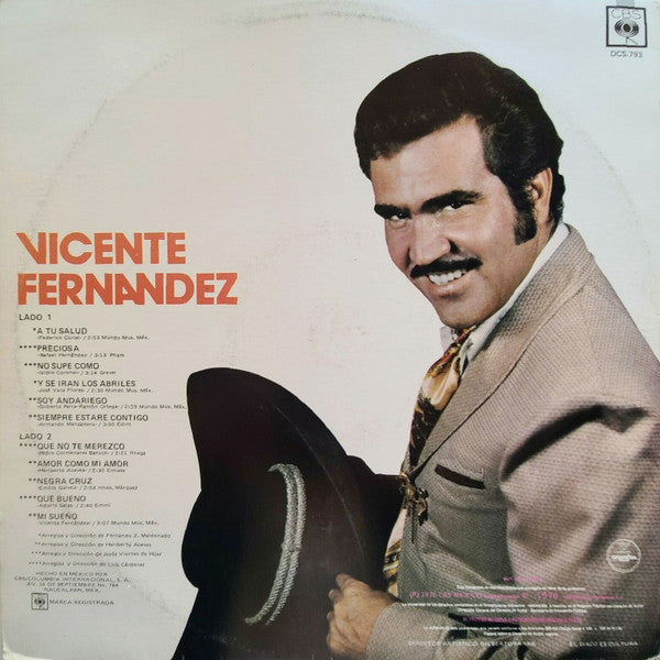 Vicente Fernandez : A Tu Salud (Variedad Musical) (LP, Album)