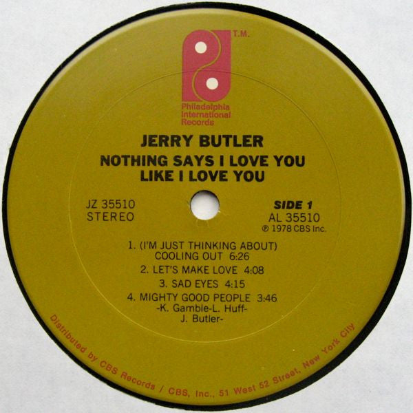 Jerry Butler : Nothing Says I Love You Like I Love You (LP, Album)