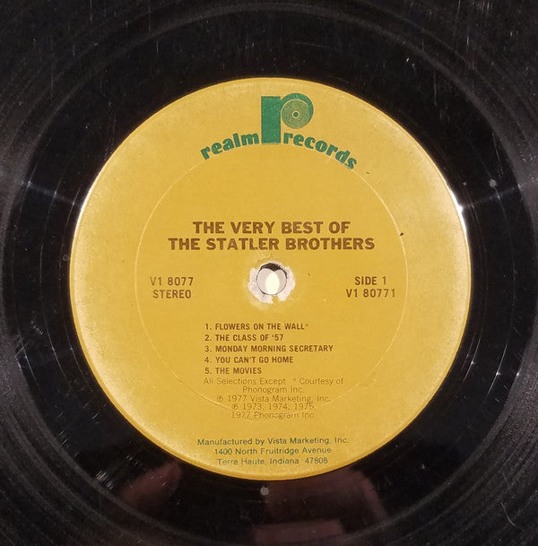 The Statler Brothers : The Very Best Of The Statler Brothers (2xLP, Album, Comp, Ter)