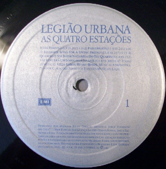 Legião Urbana : As Quatro Estações (LP, Album)