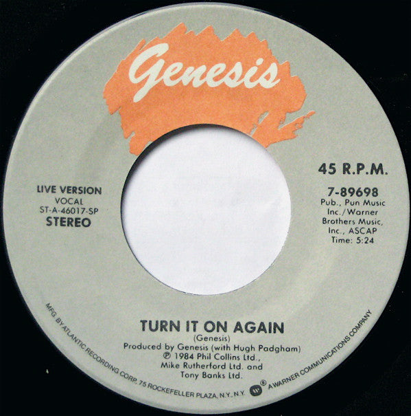 Genesis : Illegal Alien (7", Single, Spe)