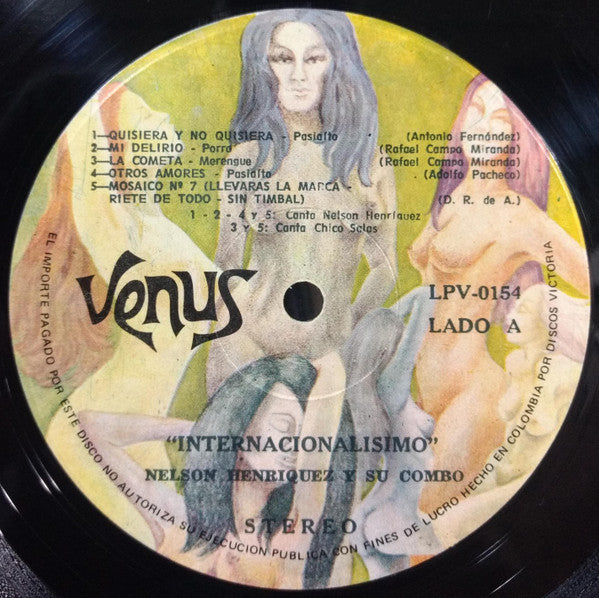 Nelson Henriquez Y Su Combo : Internacionalisimo  (LP, Album)