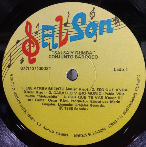 Conjunto Barroco : Salsa Y Rumba  (LP, Album)